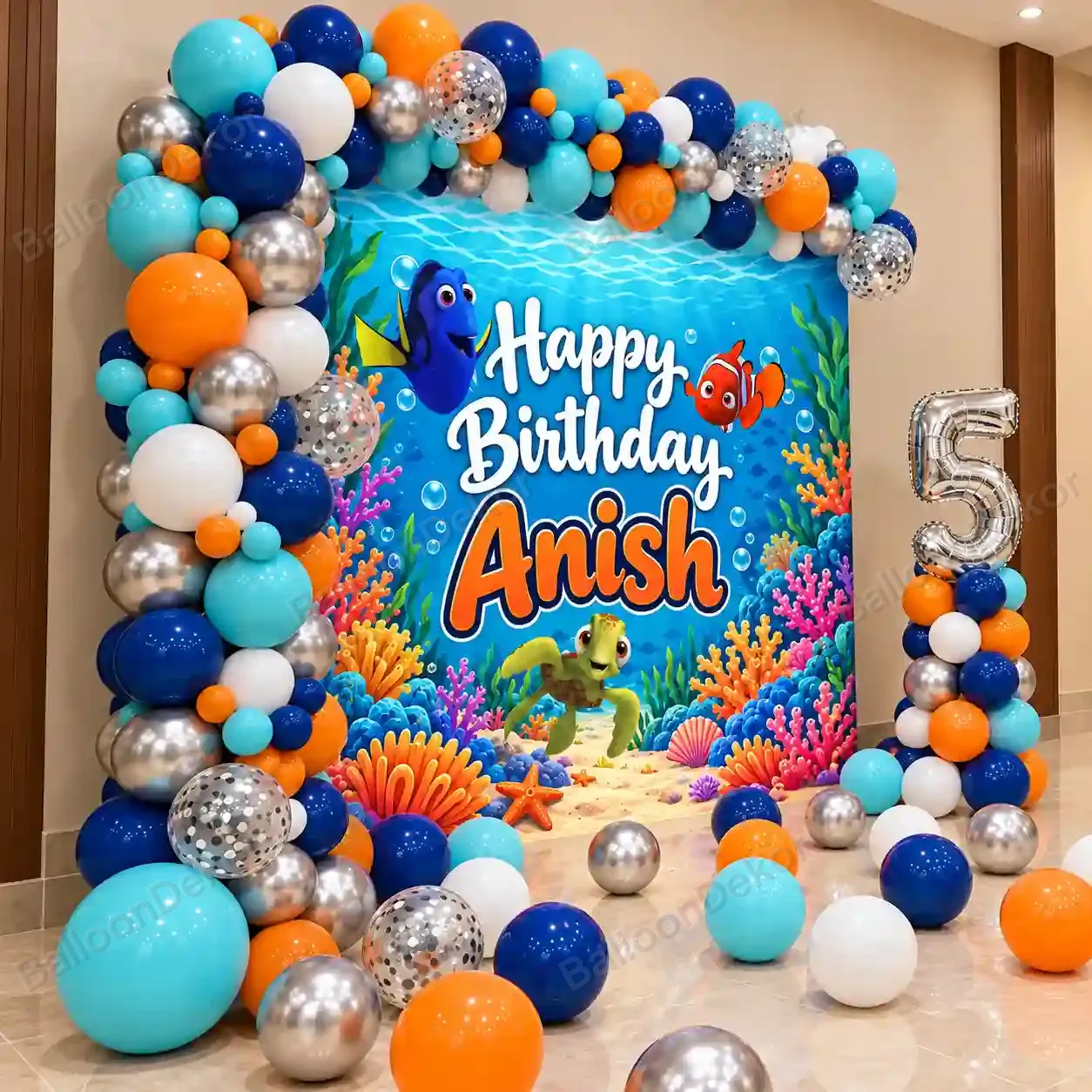 Finding Nemo Theme Birthday Decoration — thumbnail 2