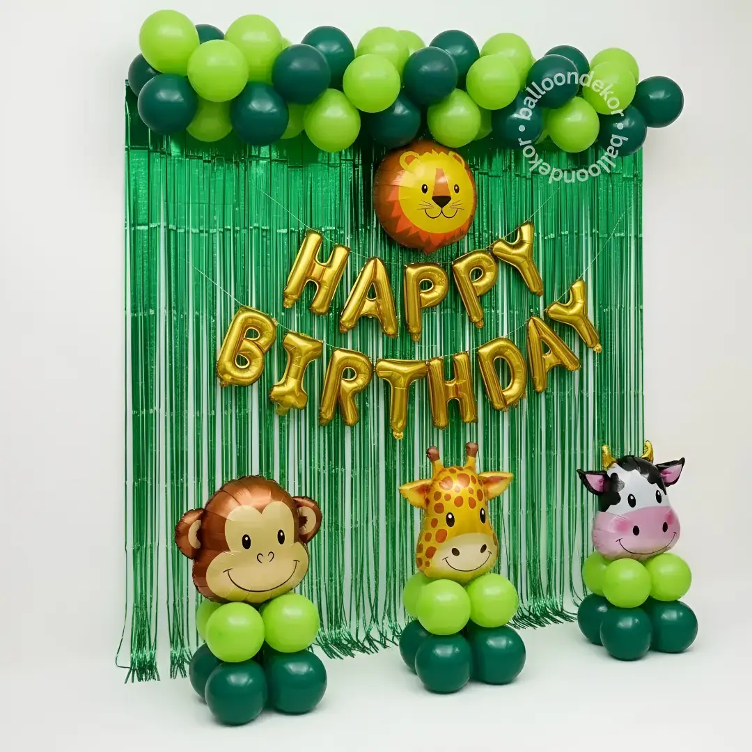 Forest Adventure Theme Balloon Decor — thumbnail 2