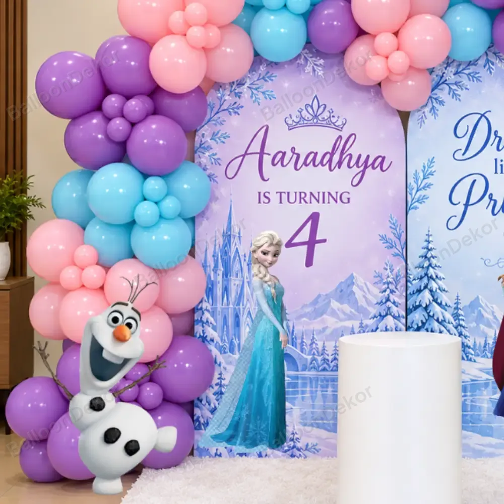 Frozen Magical Birthday Balloon Decoration — photo 2
