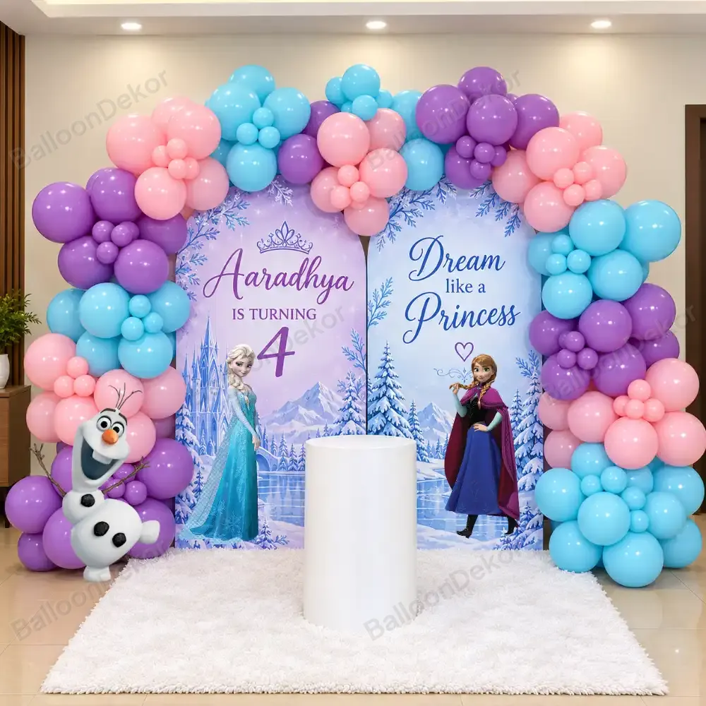 Frozen Magical Birthday Balloon Decoration