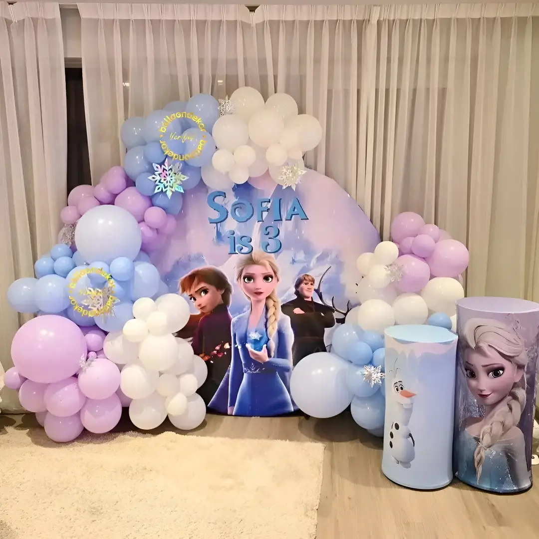 Frozen Themed Birthday Backdrop — thumbnail 2
