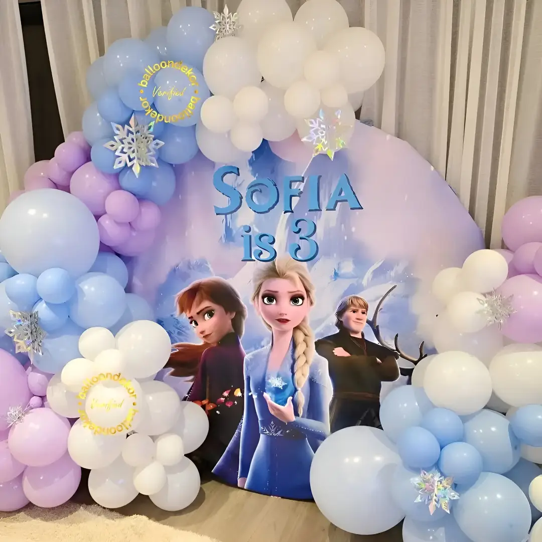 Frozen Themed Birthday Backdrop — thumbnail 3