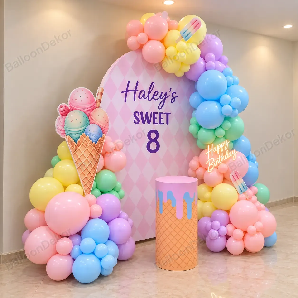 Ice Cream Theme Birthday Decor — thumbnail 2