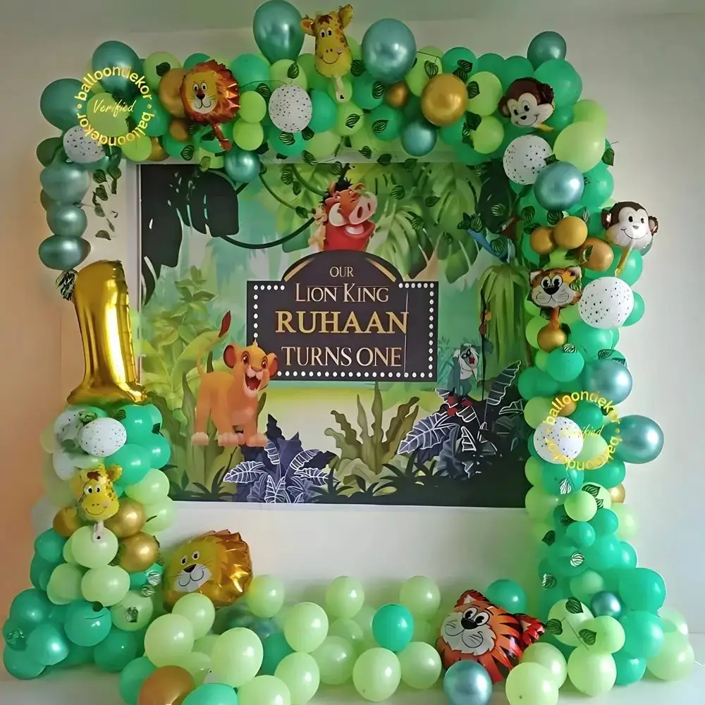 Jungle Theme Wall Decoration — Balloon Decorations in Thane in Thane