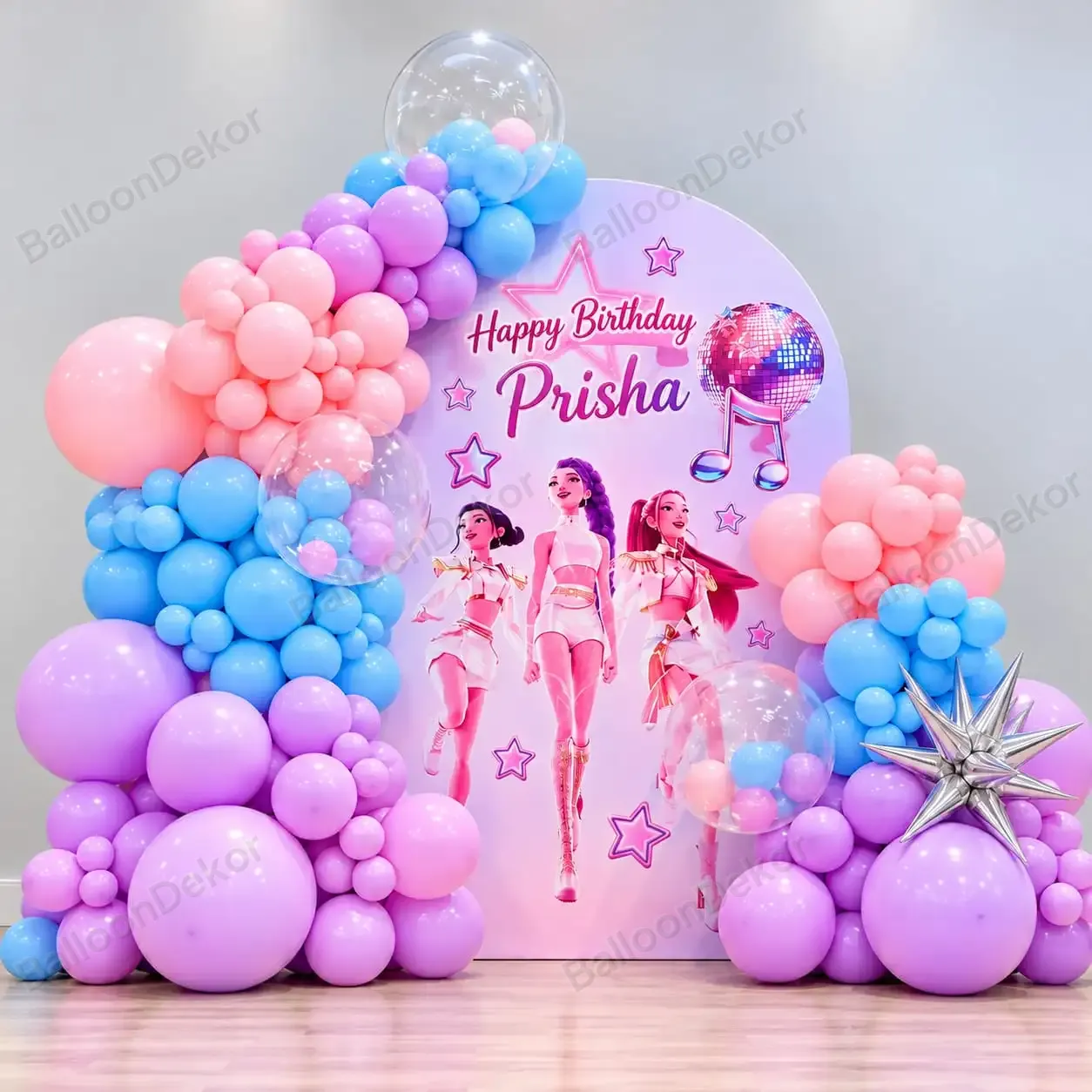 Book Now K-Pop Demon Hunters Birthday Decoration | BalloonDekor