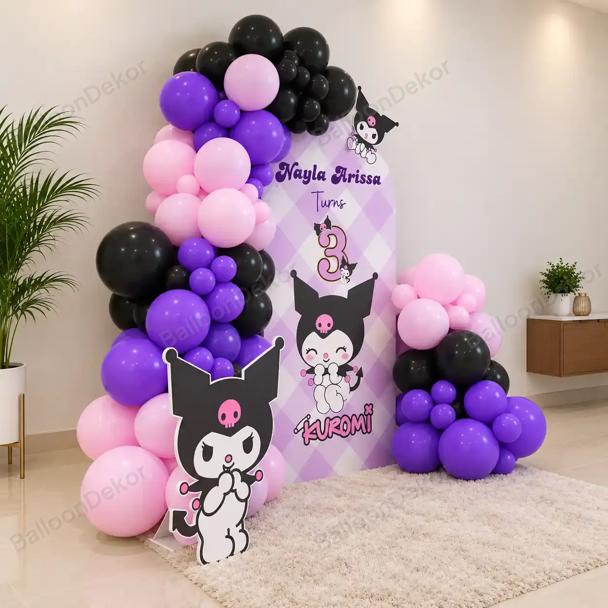 Kuromi Mischief Magic Birthday Decoration — thumbnail 2
