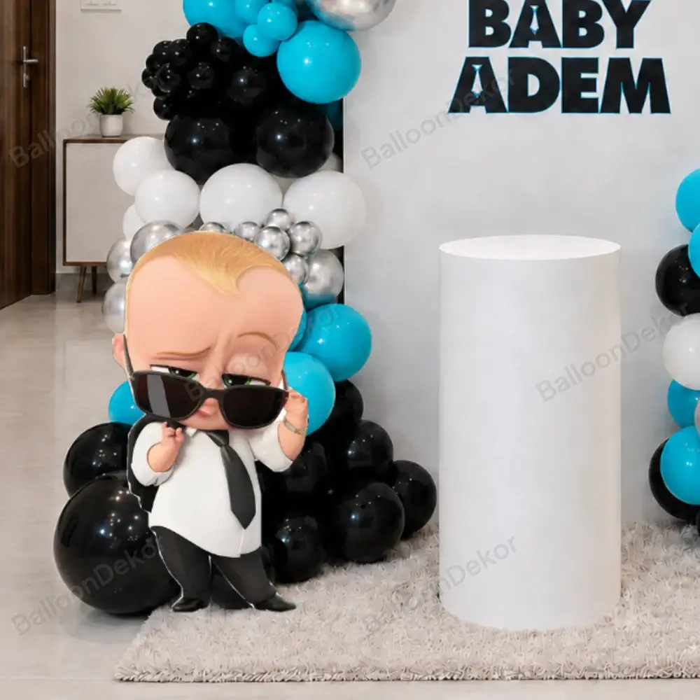 Little Boss Baby Birthday Balloon Decoration — thumbnail 3