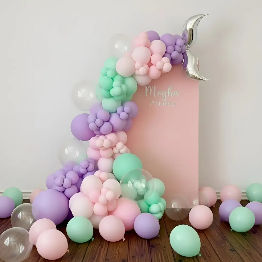 Mermaid Birthday Backdrop Decor — Mermaid Theme Decoration