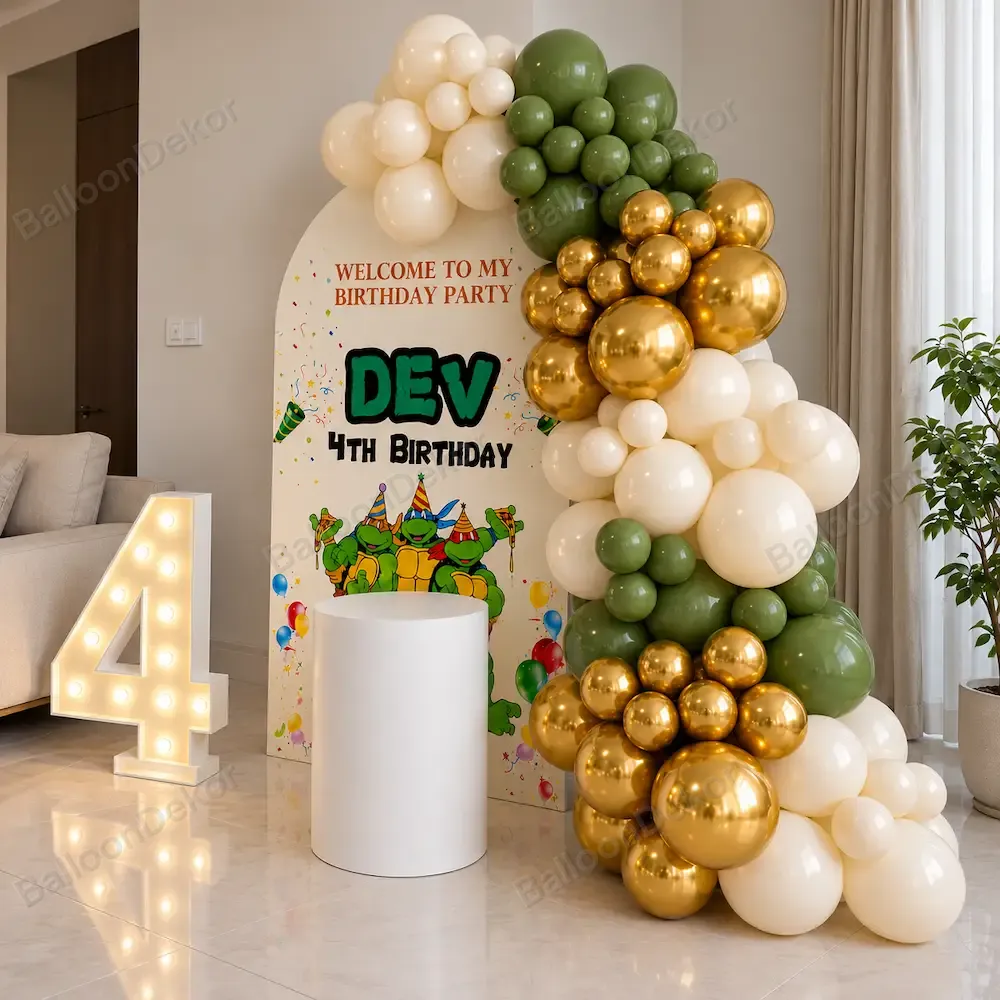 Ninja Turtles Action Birthday Balloon Decoration — thumbnail 2