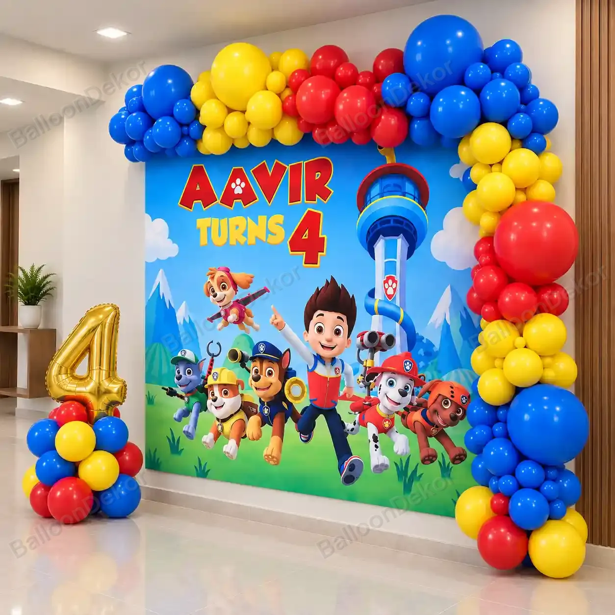 Paw Patrol Theme Balloon Decoration — thumbnail 2
