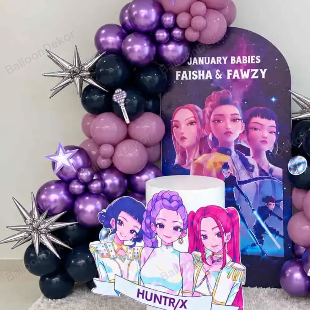 Pop Demon Hunter Kids Birthday Decoration — photo 3