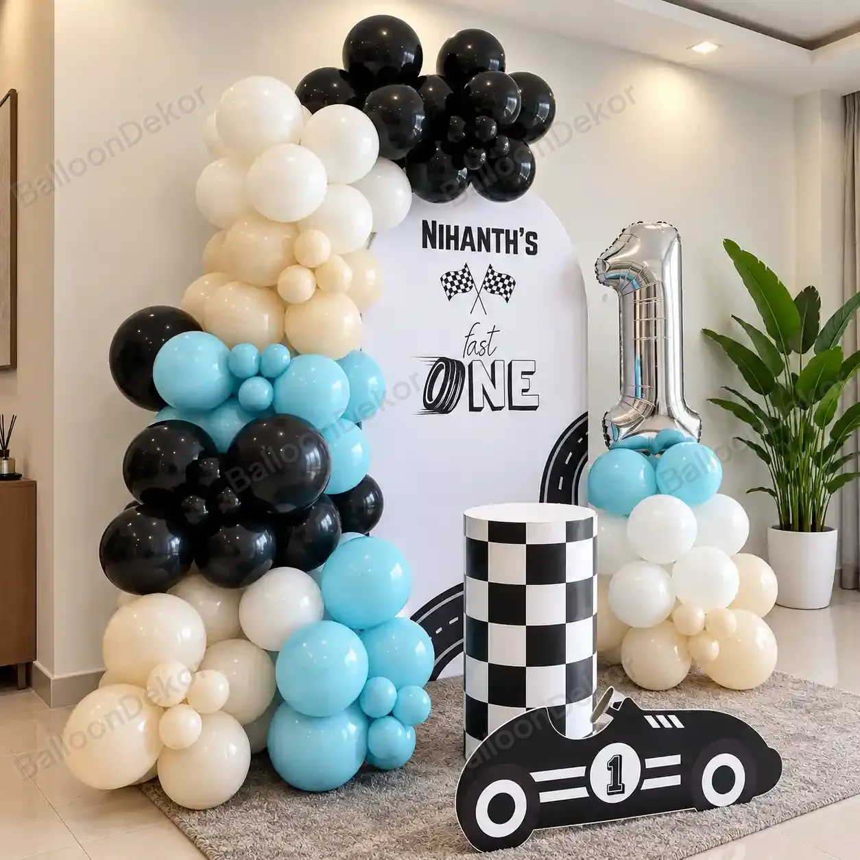 Racing Adventure Birthday Party Decor — thumbnail 2