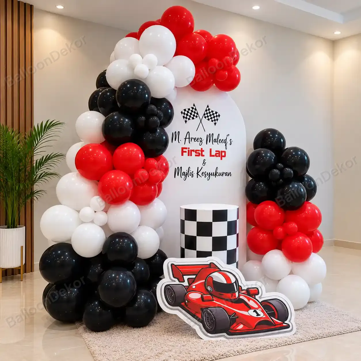 Racing Car Theme Birthday Decoration — photo 2