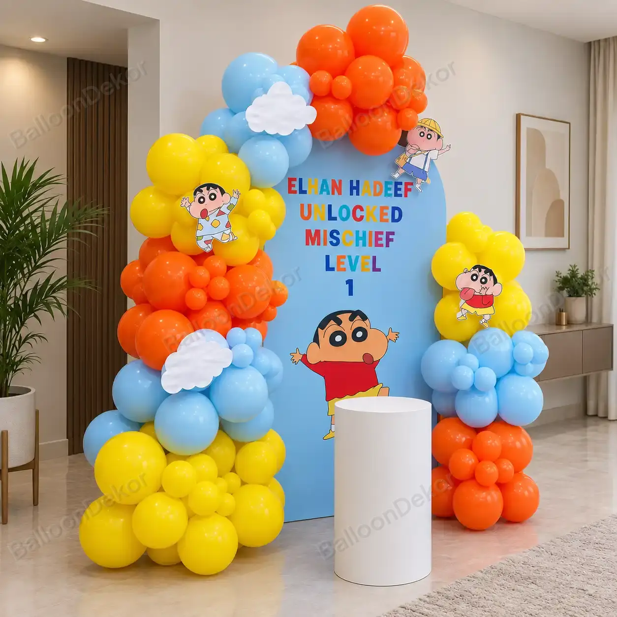Shinchan Fun Fiesta Birthday Balloon Decoration — thumbnail 2