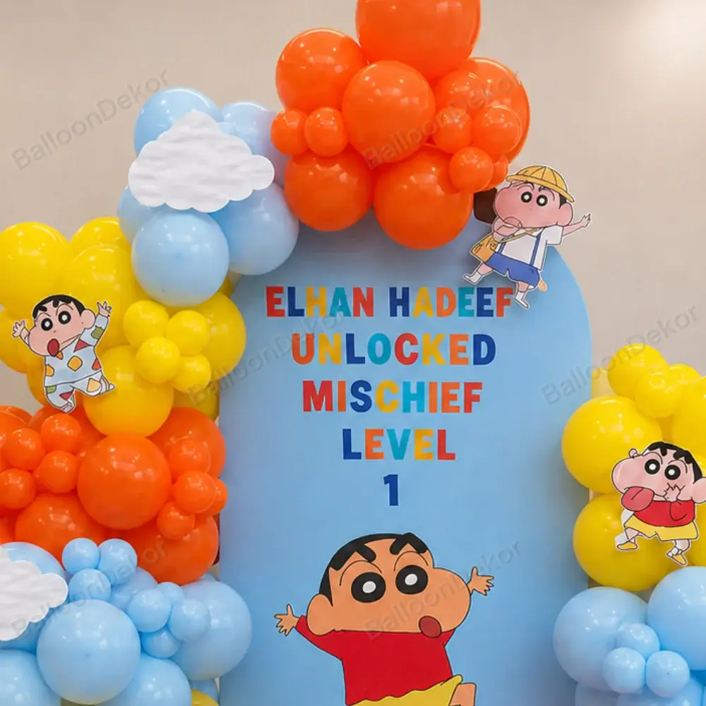 Shinchan Fun Fiesta Birthday Balloon Decoration — thumbnail 3