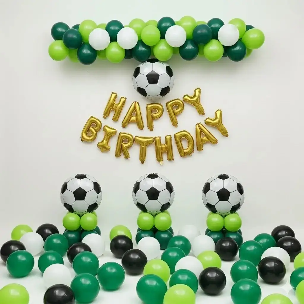 Simple Football Theme Decoration — Birthday Decoration for Baby Boy