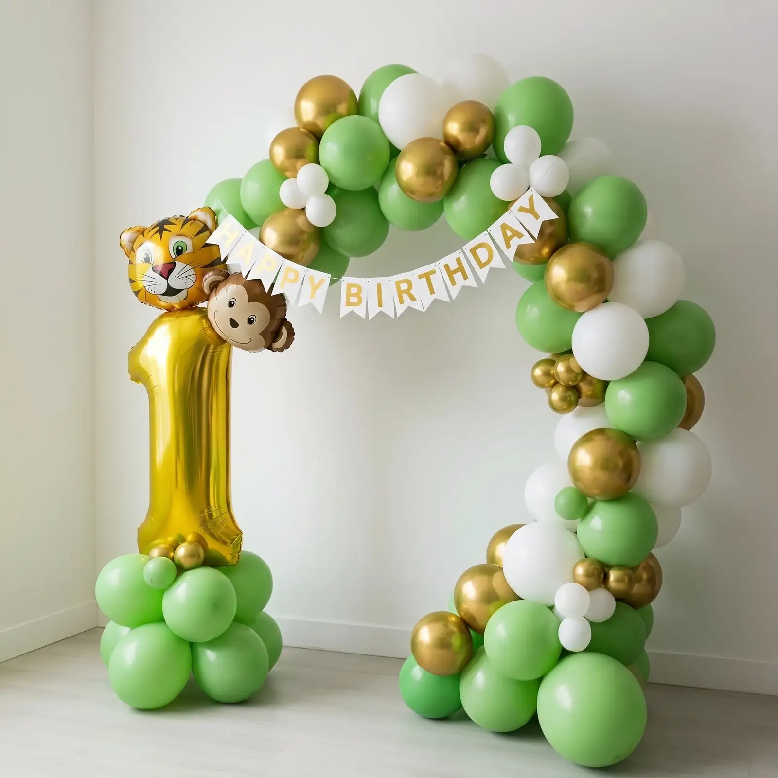Simple Jungle Theme Birthday Setup — thumbnail 2