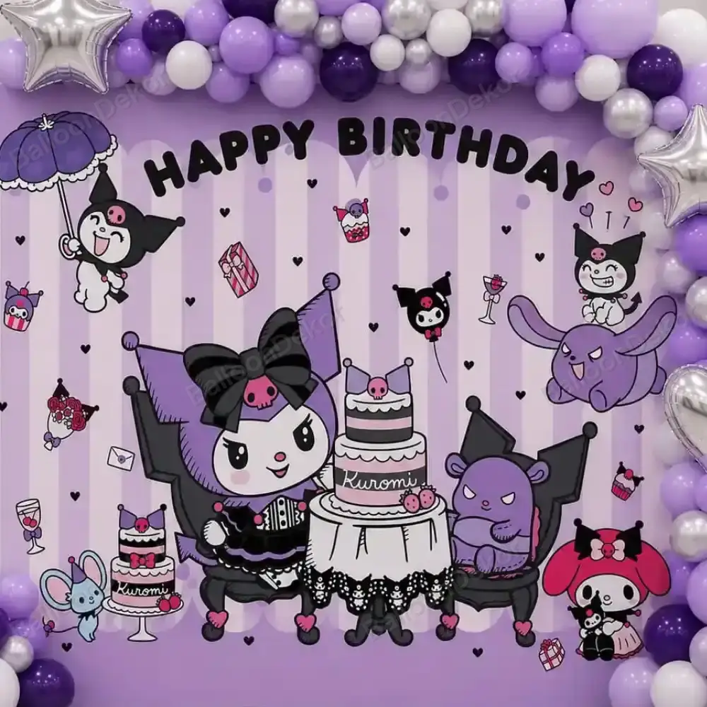Simple Kuromi Theme Birthday Setup — thumbnail 2