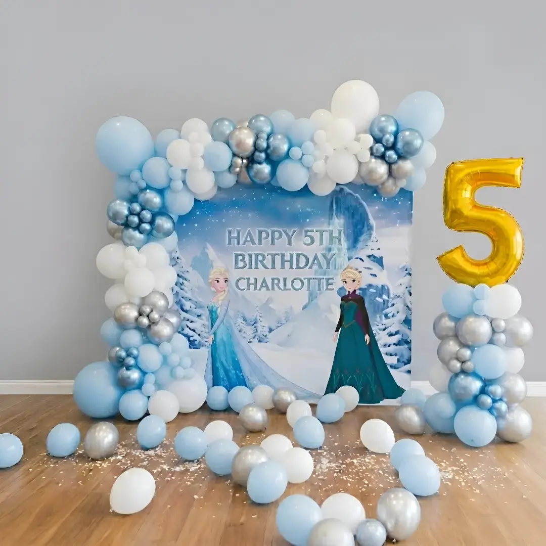 Stylish Frozen Theme Balloon Decoration — Frozen Theme Decoration