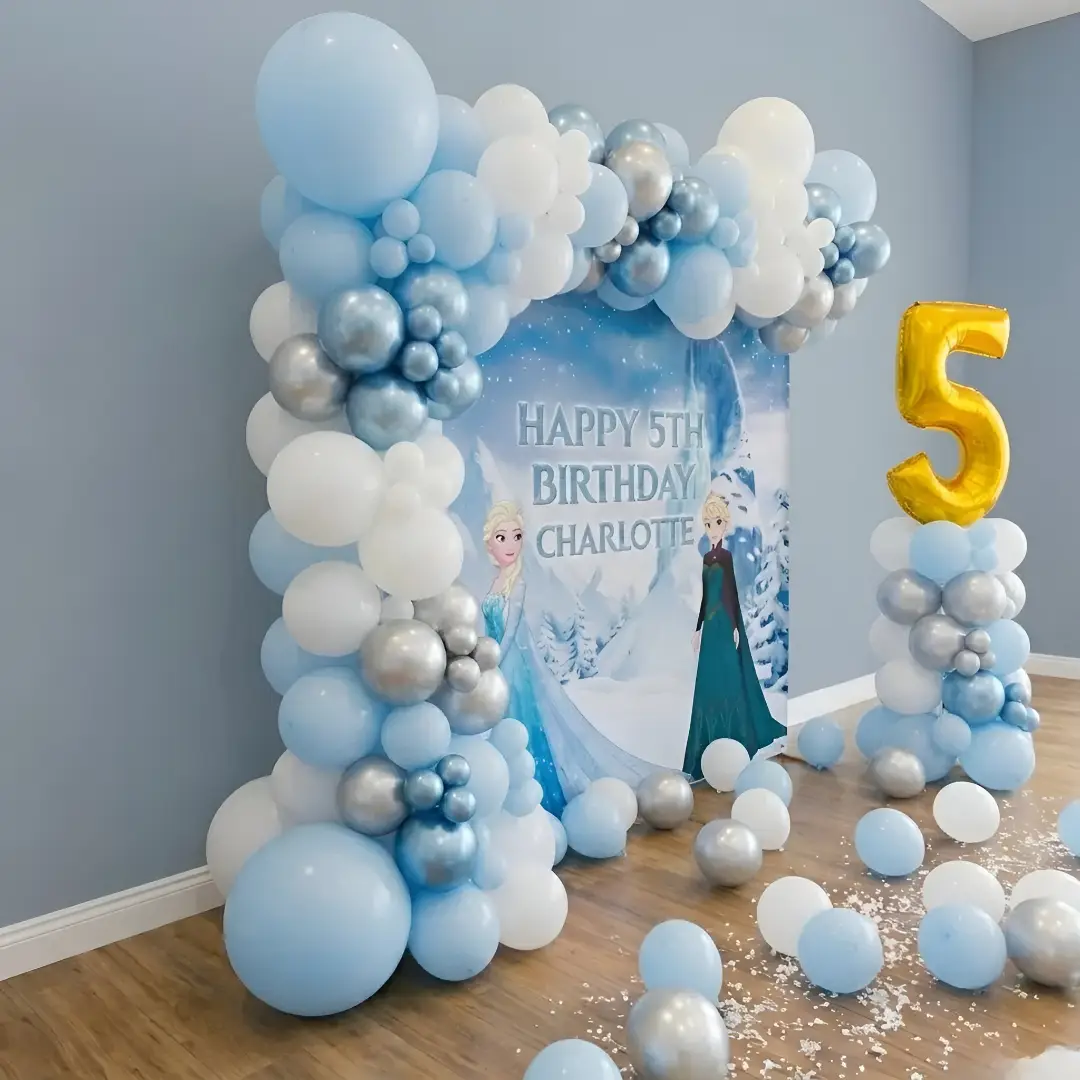 Stylish Frozen Theme Balloon Decoration — thumbnail 2