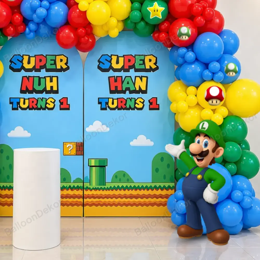 Super Mario Adventure Birthday Decoration — thumbnail 3