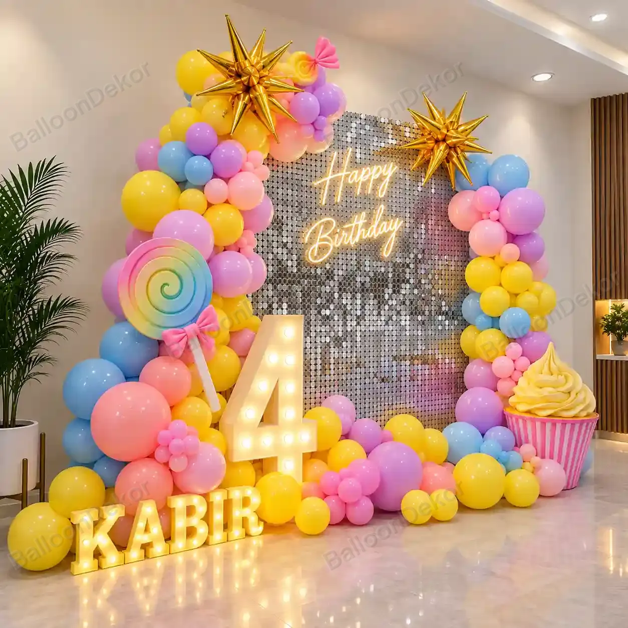 Sweet Candy Theme Birthday Decoration — thumbnail 2