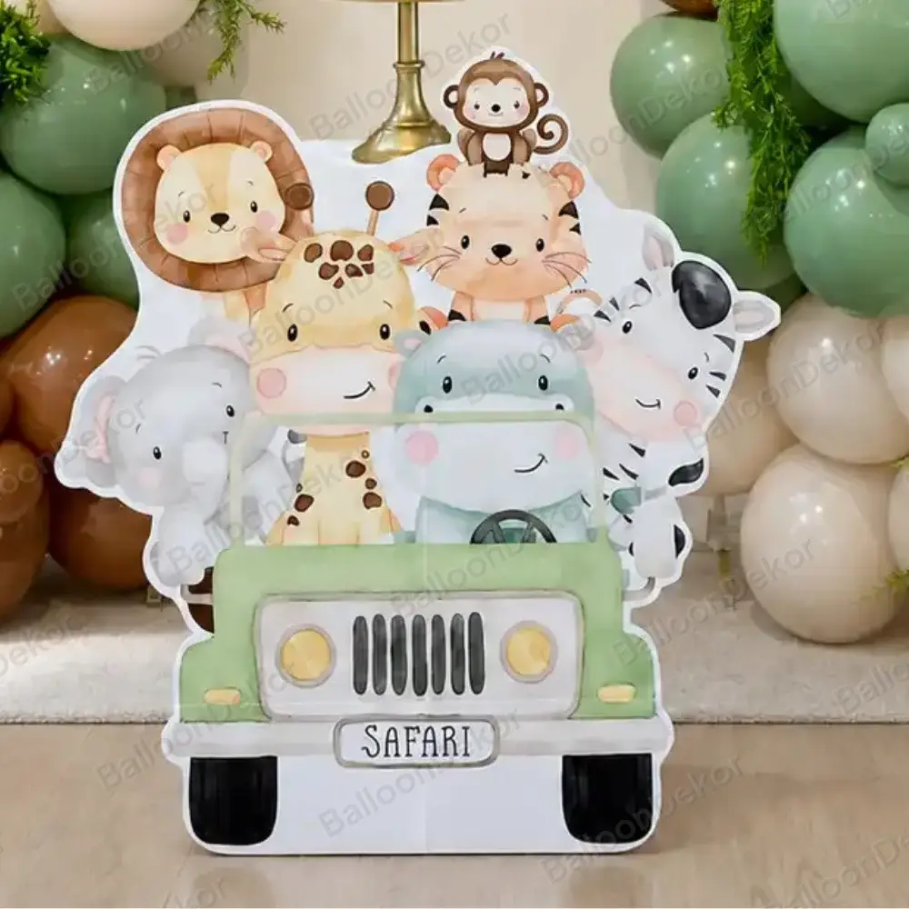 Wild Jungle Adventure Birthday Decoration — thumbnail 3
