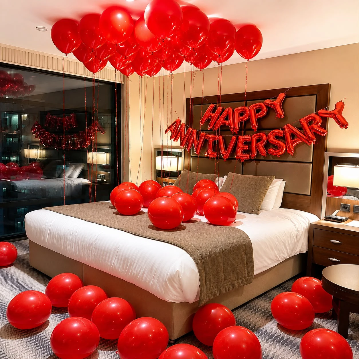 Love Theme Anniversary Room Decoration — thumbnail 2