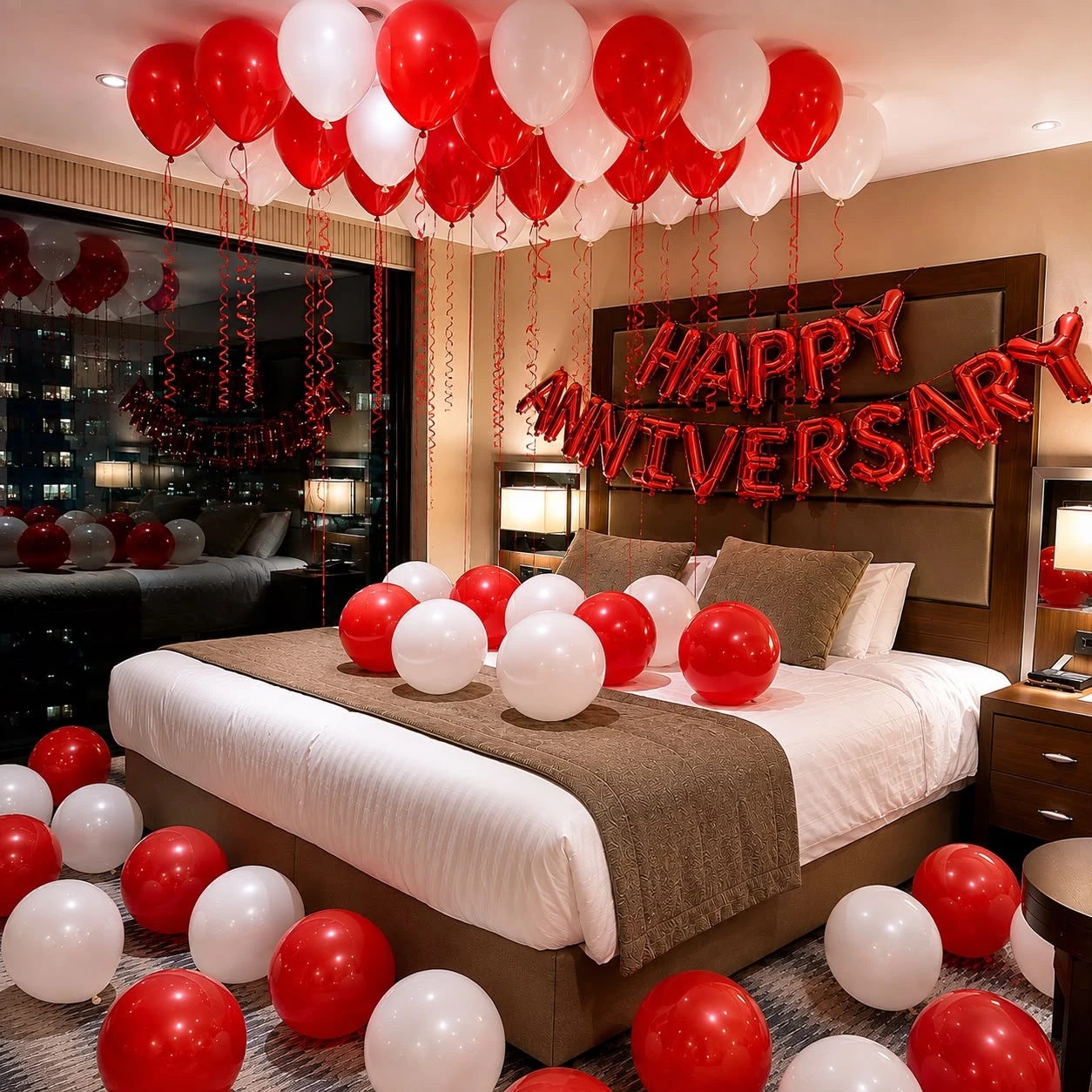 Love Theme Anniversary Room Decoration — Anniversary Decoration in Pune in Pune