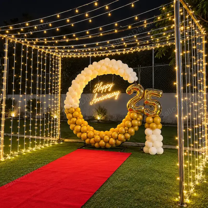 Outdoor Romantic Anniversary Setup — image 2