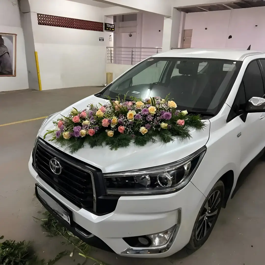 Floral Bridal Car Decoration — Car Decoration For Wedding