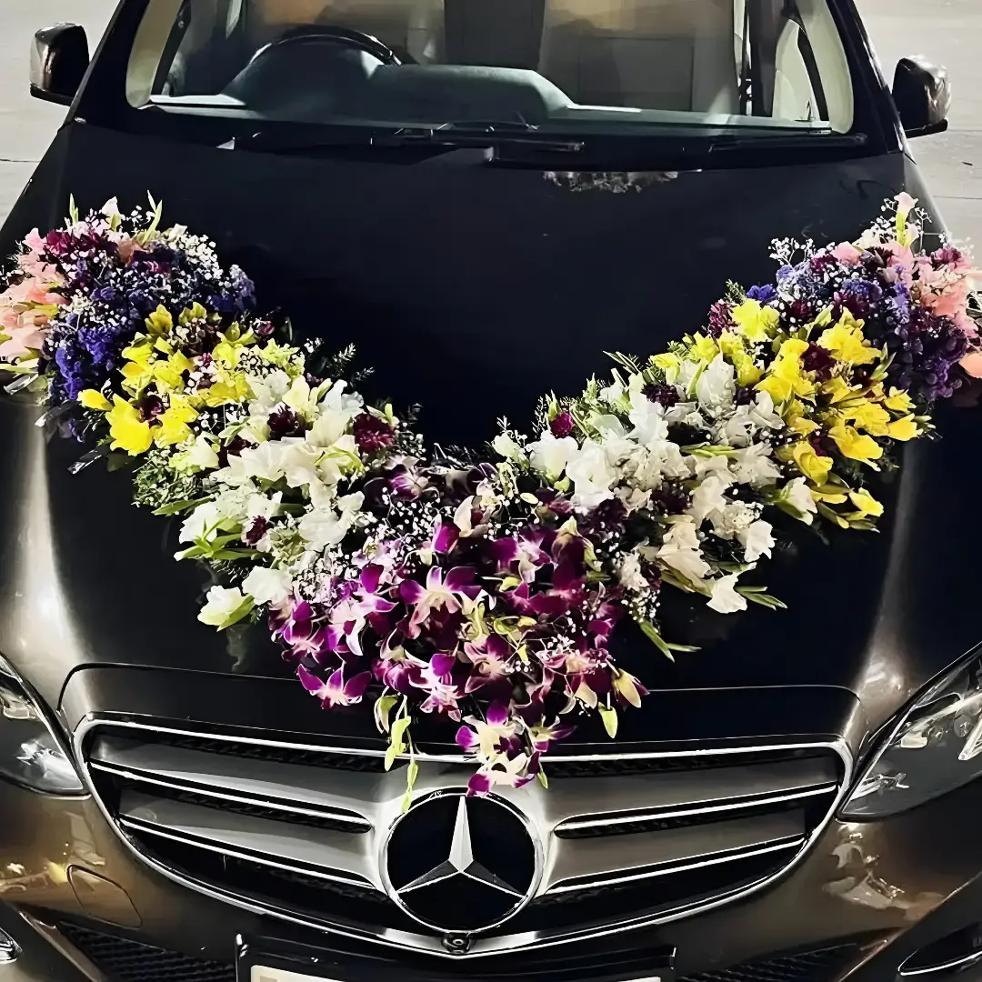 Perfect Luxury Wedding Car Decor — thumbnail 2
