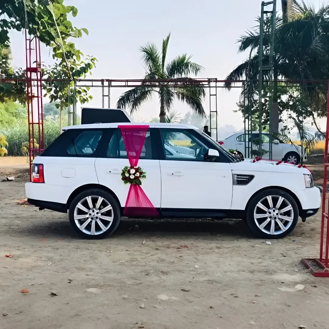 Range Rover Bridal Car Decoration — thumbnail 2