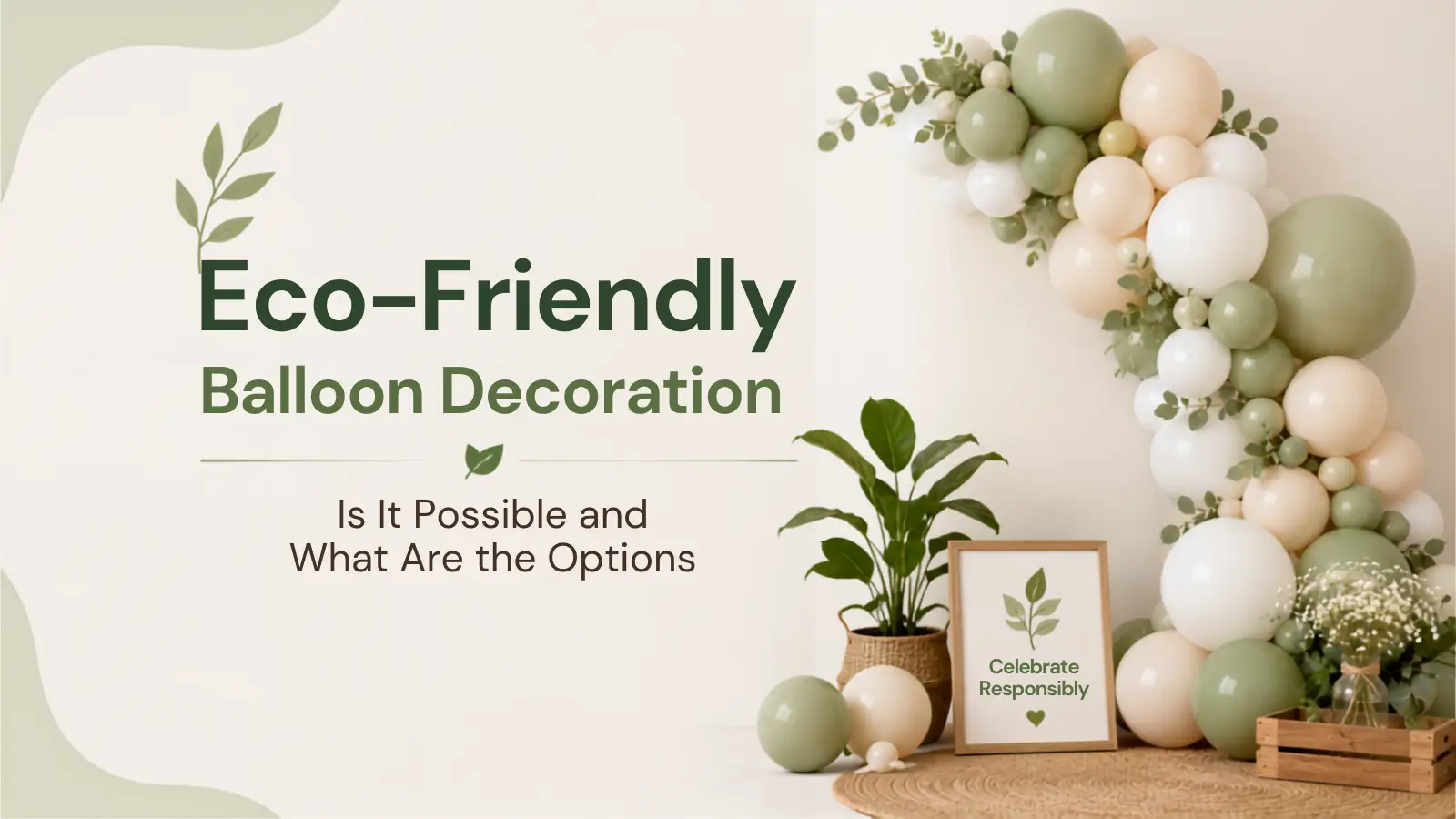 Eco-Friendly Balloon Decoration: Is It Possible and What Are the Options