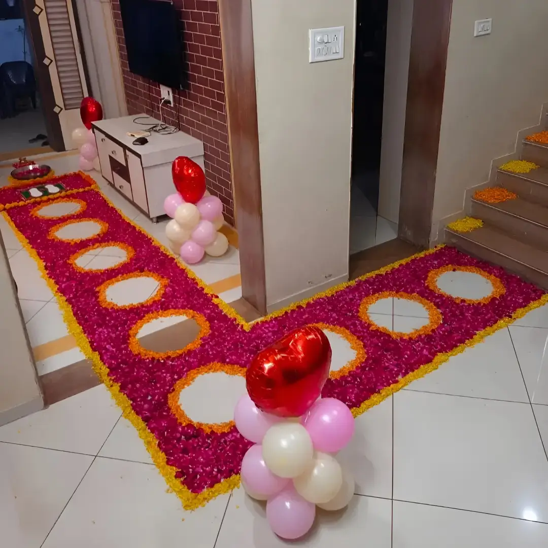 Bride Entry Decoration with Flowers — thumbnail 3