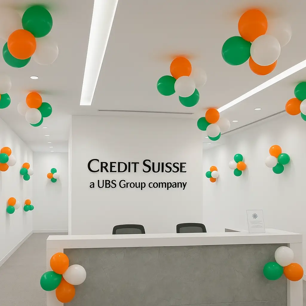 Independence Day Balloon Decoration at Office
