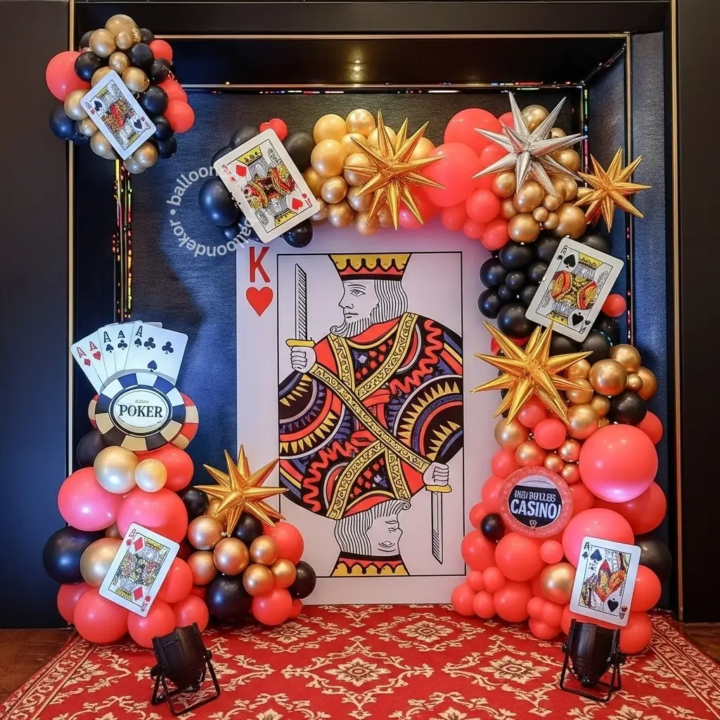 Premium Casino Theme Diwali Party Decoration