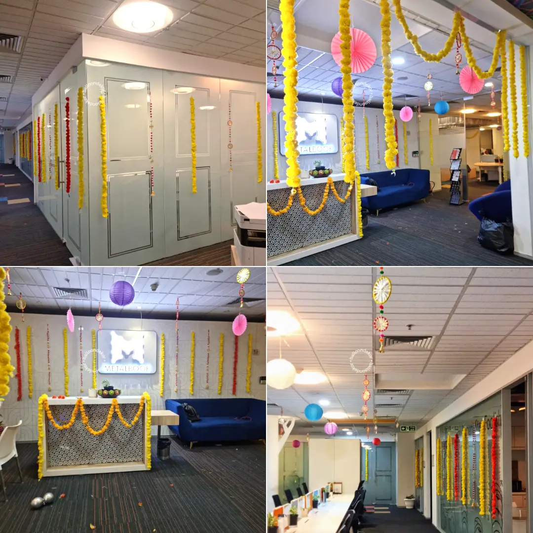 Marigold Magic Corporate Diwali Decoration