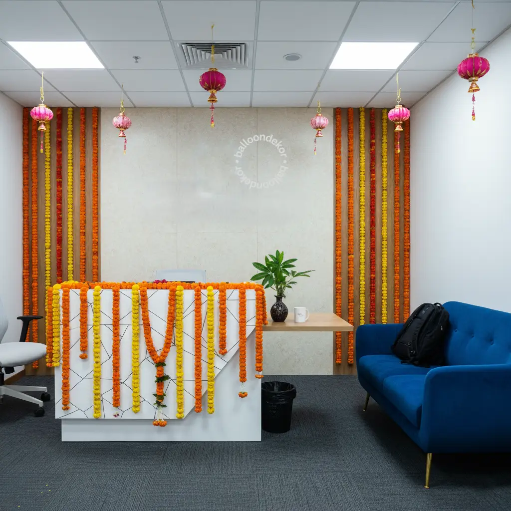 Corporate Reception Diwali Setup