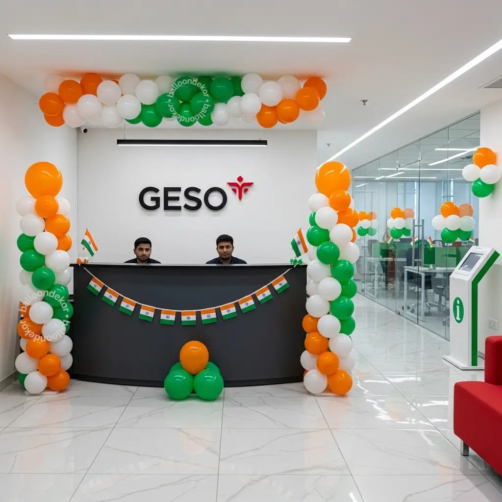 Office Reception Tricolor Republic Day