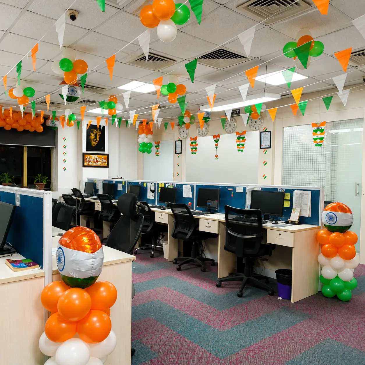 Office Independence Day Setup — thumbnail 3