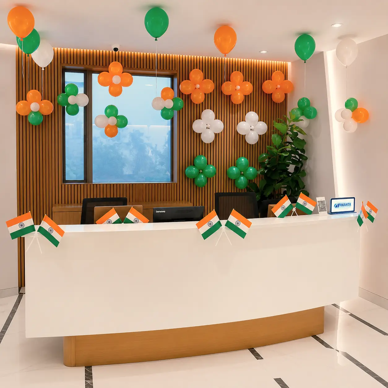 Freedom Special Office Reception Decoration — Independence Day Decoration Service in India