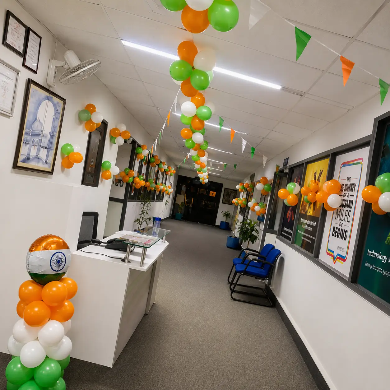 Office Entrance Tricolor Decoration — thumbnail 2