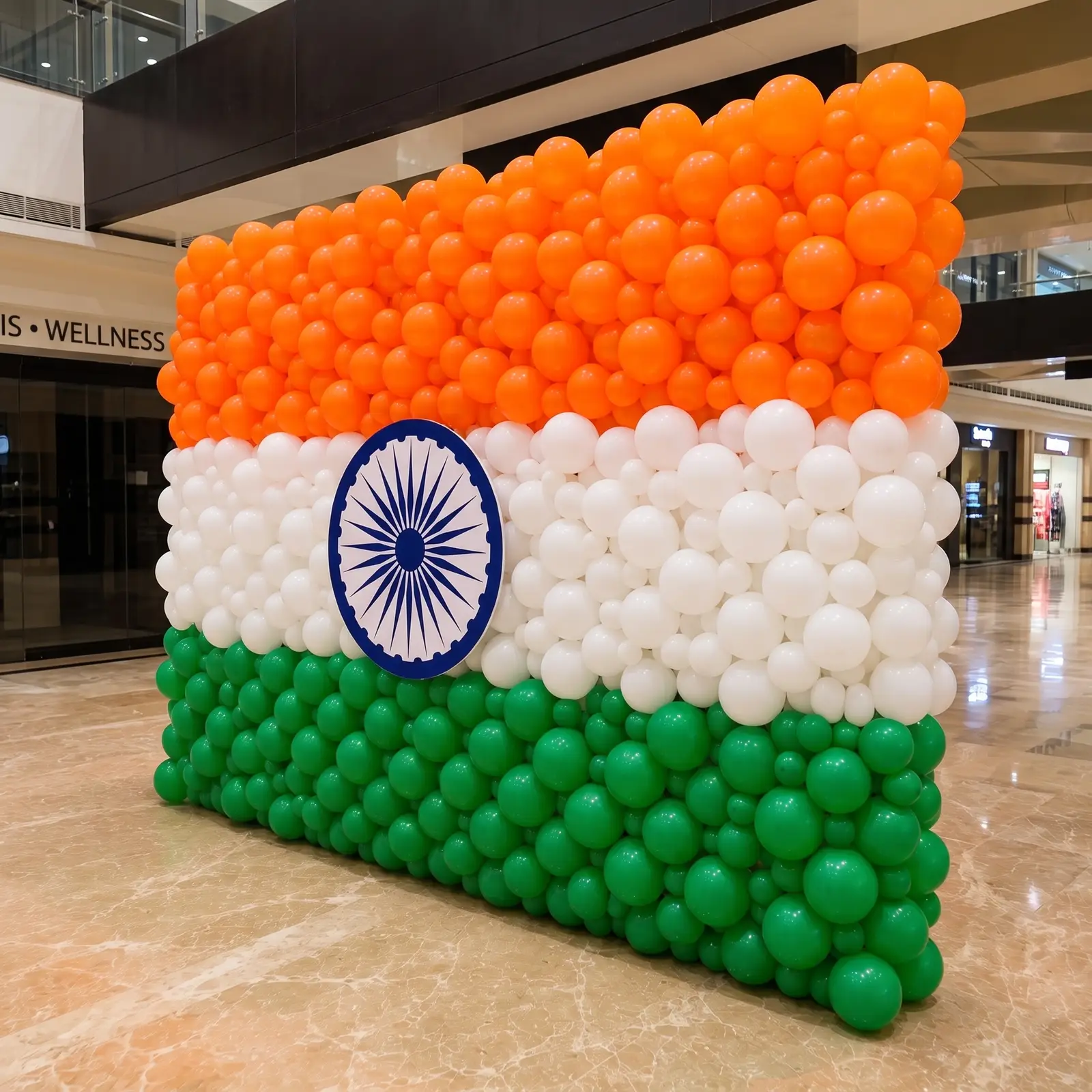 Indian Flag Theme Balloon Wall Decoration — thumbnail 2