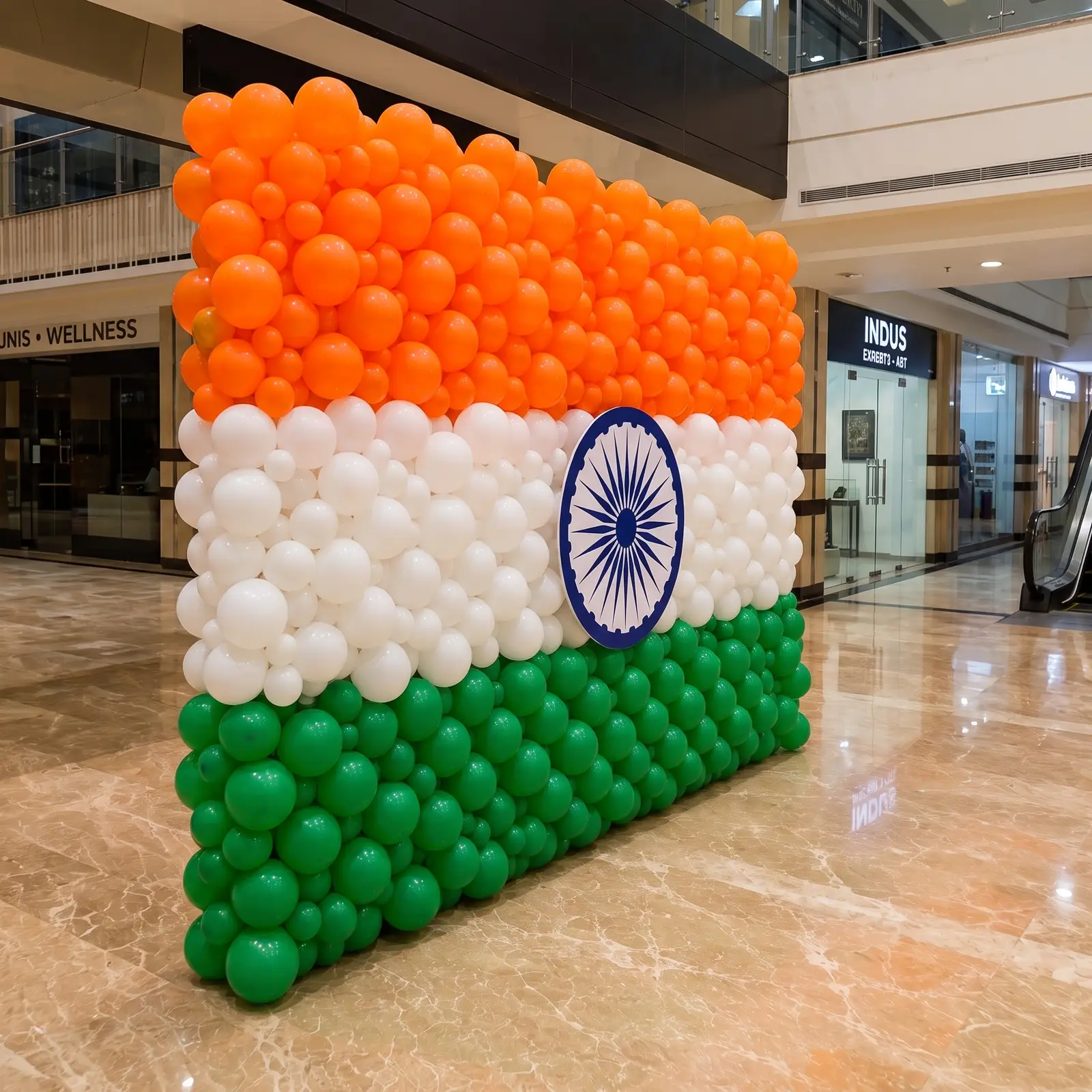 Indian Flag Theme Balloon Wall Decoration — thumbnail 3