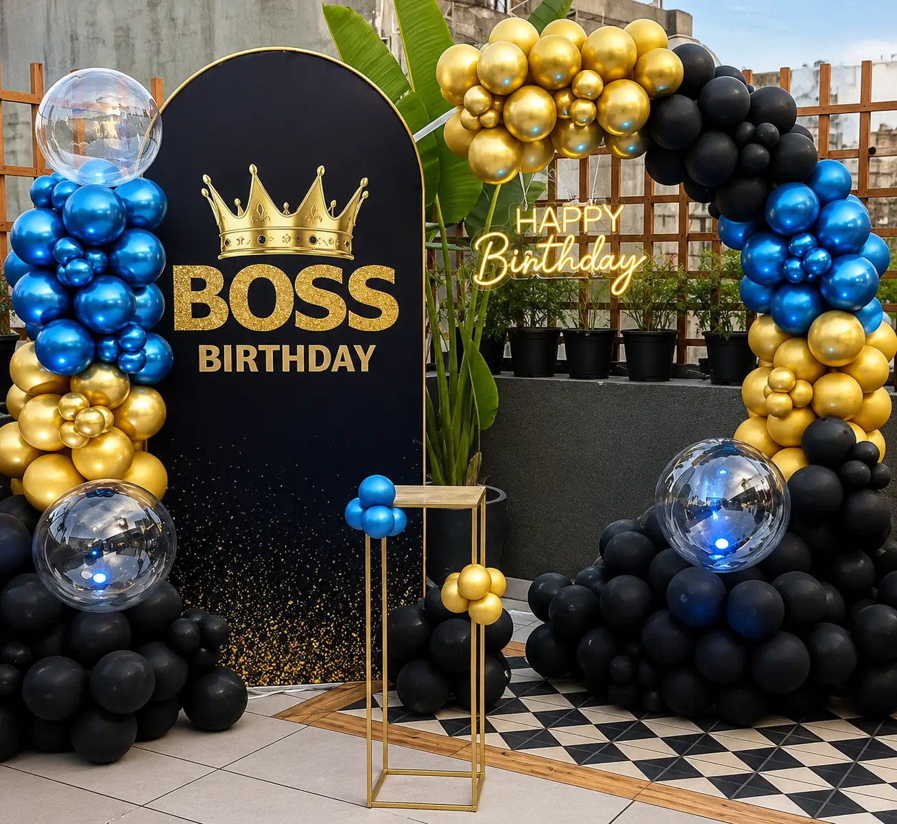 Boss Birthday Balloon Decoration — Best Corporate Decoration for Offices & Business Events