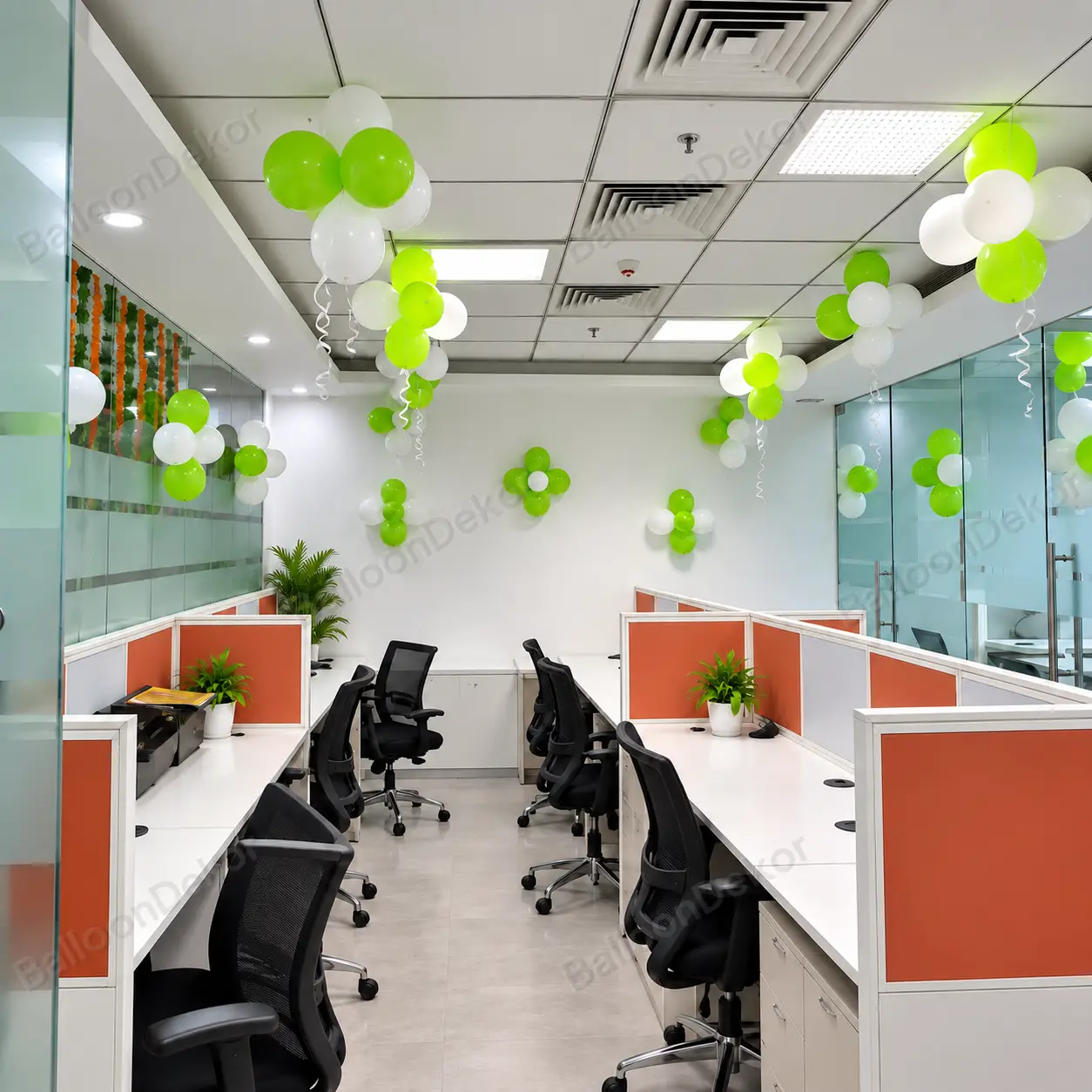 Green & Gold Office Inauguration Decoration — thumbnail 3