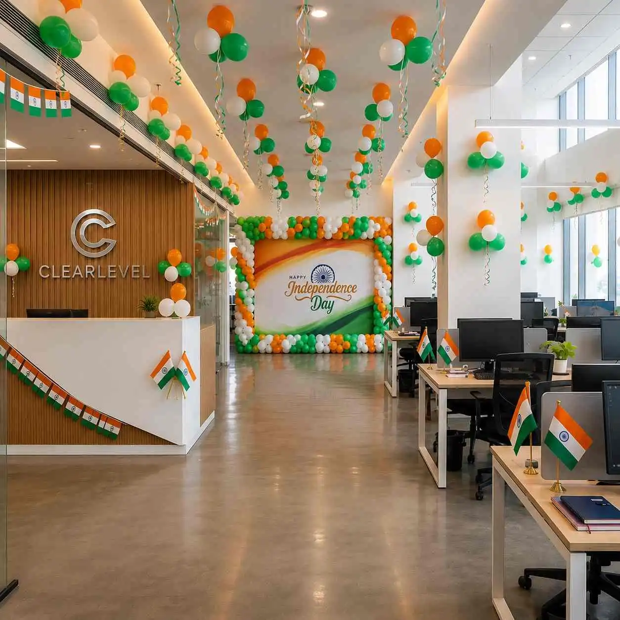 Independence Day Reception & Office Decor — Independence Day Decoration