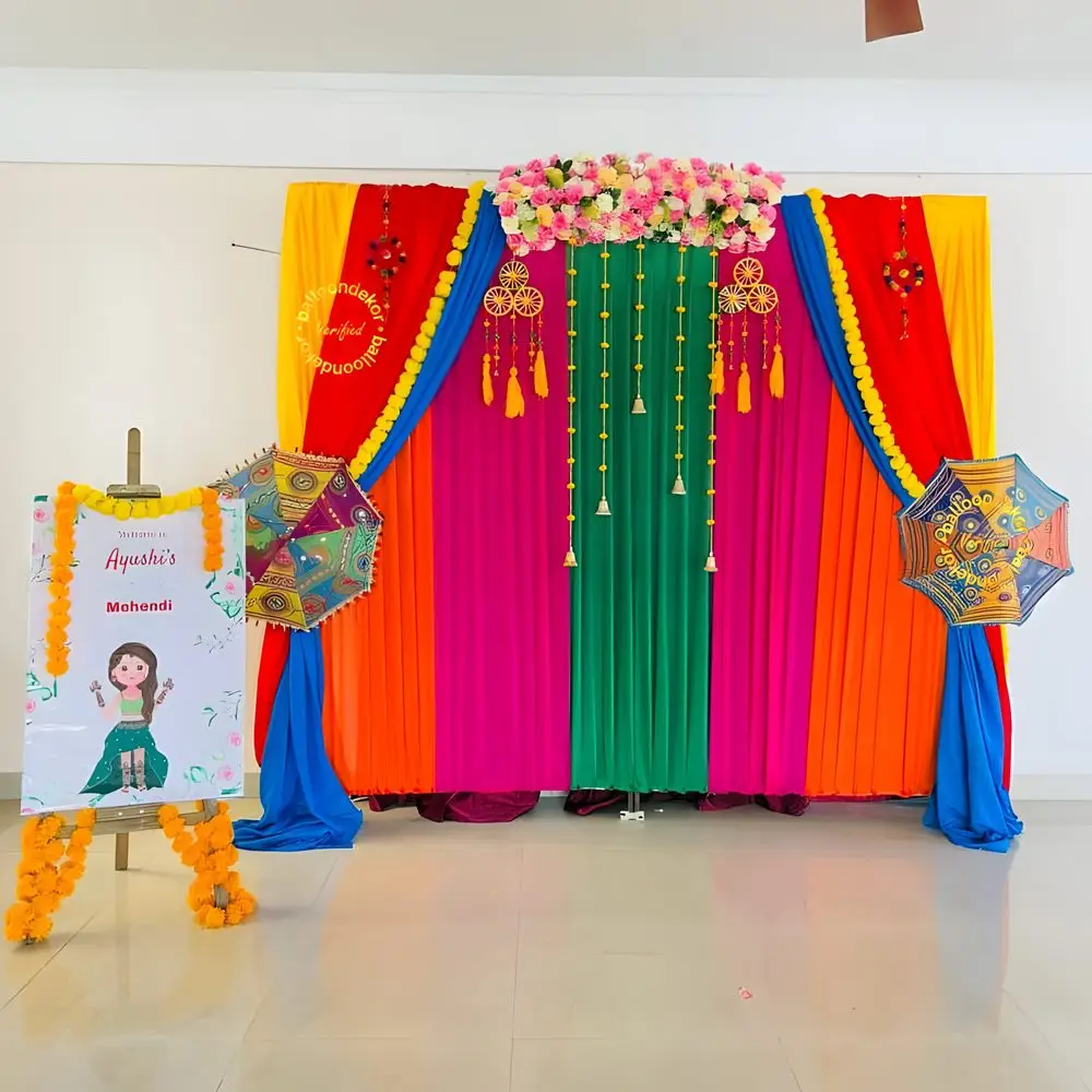 Haldi Mehndi Backdrop