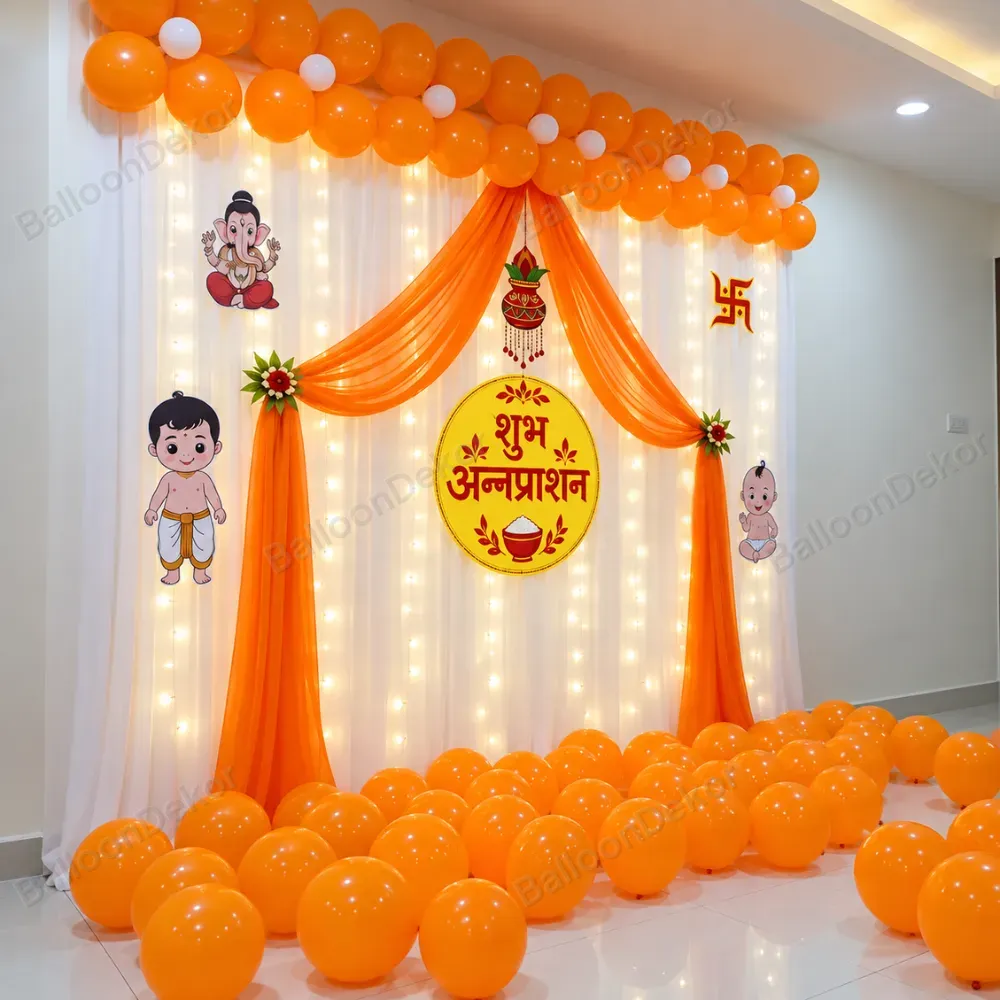Simple Annaprashan Balloon Decor — thumbnail 3